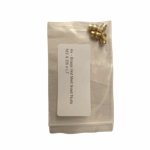 Brass Hot Melt Inset Nuts 4x - M3 x D5 x L7